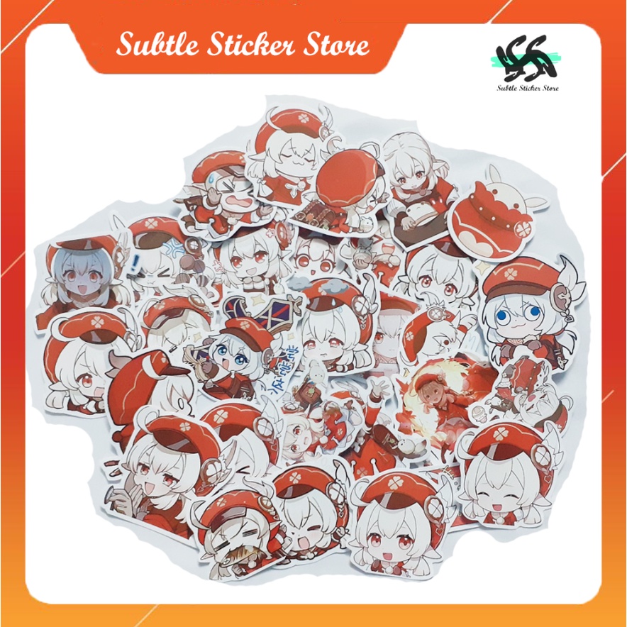- Set 10/15/30 Sticker Klee hình dán chibi game genshin trang trí mũ bảo hiểm, vali..siêu đẹp