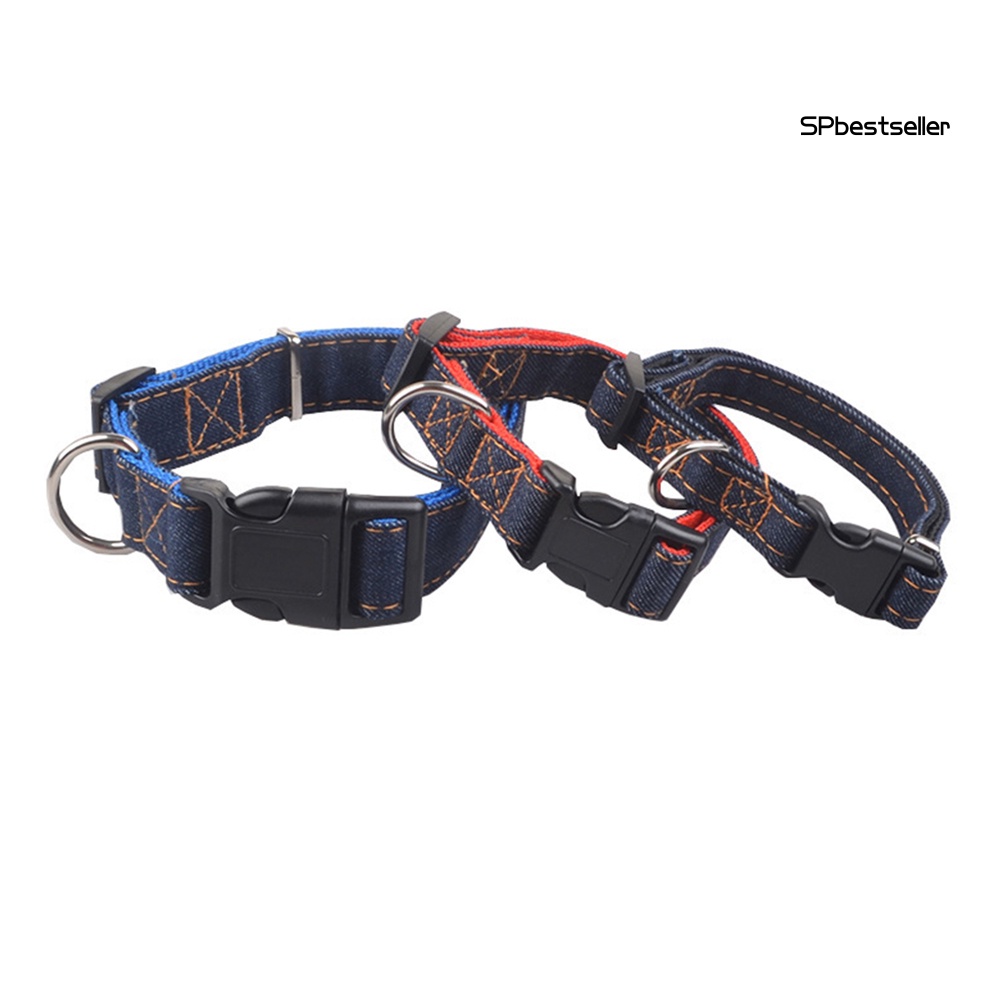 Vòng Cổ Denim Mềm Mại Cho Thú Cưng