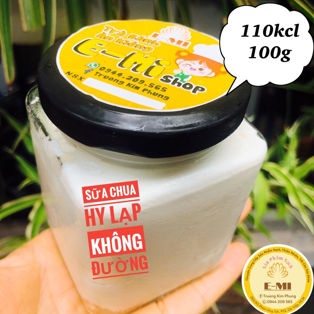 SỮA CHUA HY LẠP KHÔNG ĐƯỜNG GIẢM CÂN-VỊ TỰ NHIÊN- GREEK YOGURT - Hộp 200G- SHIP HỎA TỐC-HCM
