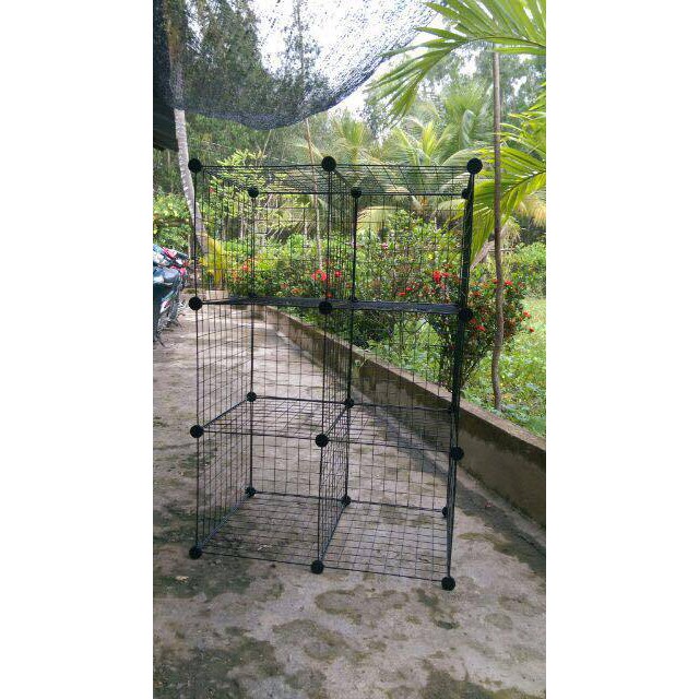 Tủ lưới thép đa năng CHIAN - Lưới sắt, tấm nhựa lắp ghép làm tủ sách, tủ quần áo, tủ lưới - Tặng kèm chốt