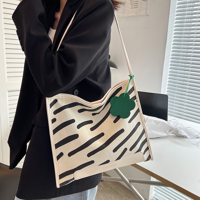 IELGY Túi Đeo Vai Vải canvas Dung Tích Lớn Thời Trang Cho Nữ