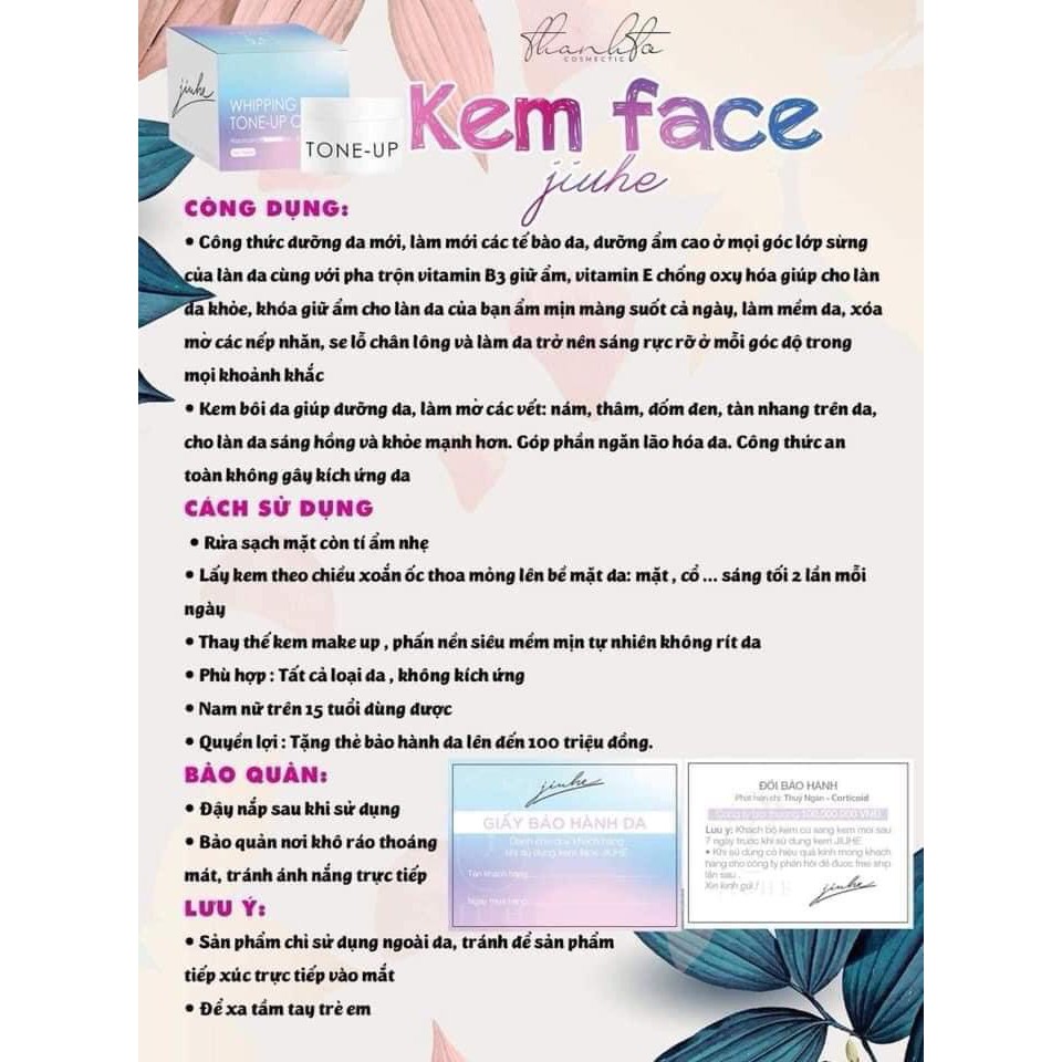 NỮ HOÀNG KEM FACE JIUHE THANH TÔ ( CHÍNH HÃNG )
