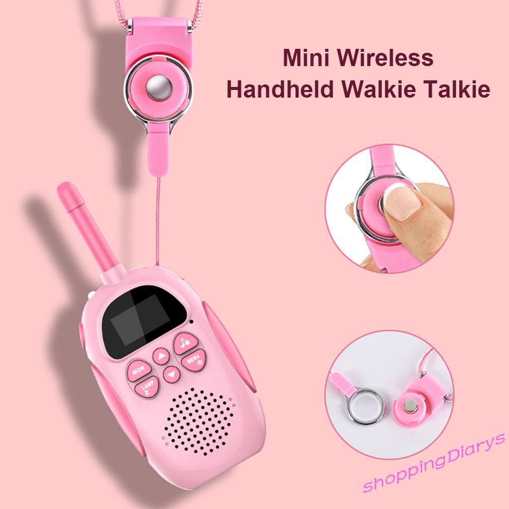 ✤Sh✤2pcs Walkie Talkie Kids Walkie-talkies 22 Channels 2 Way Wireless Radio Toy