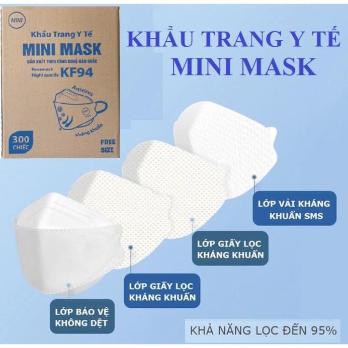 THÙNG 300 KHẨU TRANG KF94 PHONG CÁCH LỌC BỤI MỊN