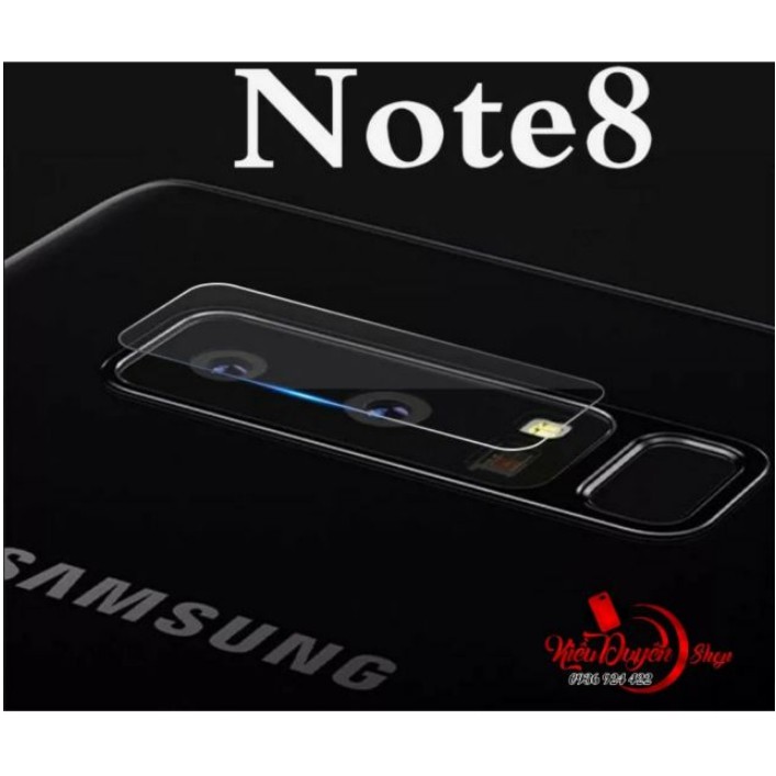 Dán kính cường lực Camera Galaxy Note 8 trong suốt