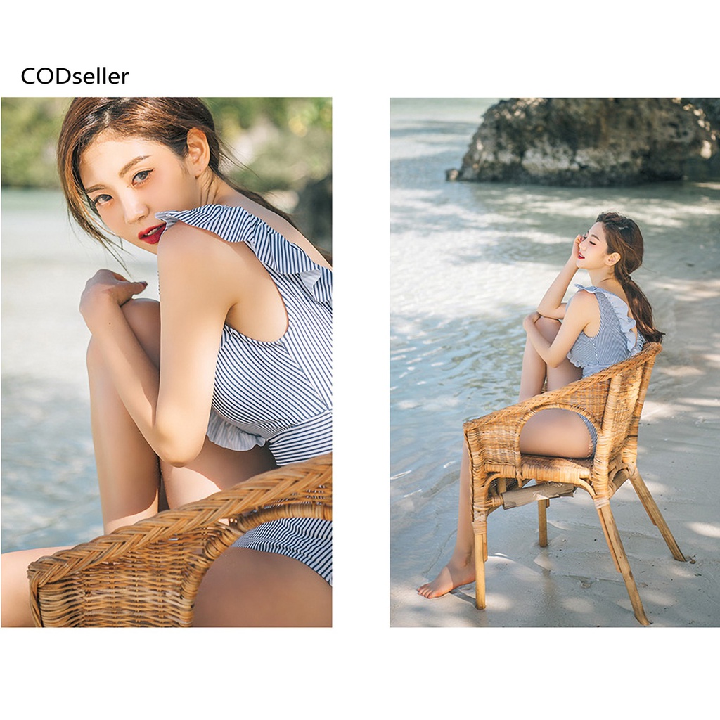 Bộ Đồ Bơi Bikini Trễ Vai Nhún Bèo Thời Trang Cho Nữ | BigBuy360 - bigbuy360.vn