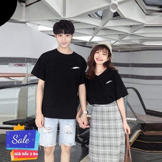 Áo Đôi Nam Nữ - Đồ Đôi -Cổ Tròn COTTON