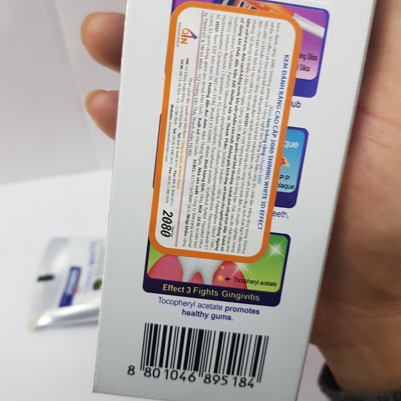 KEM ĐÁNH RĂNG 2080 3D  100g.