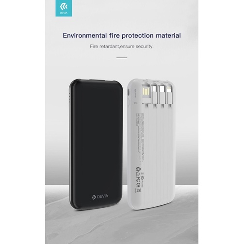 Pin dự phòng Devia Kintone kèm cáp 10.000mAh