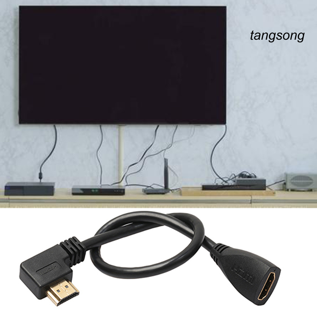 Cáp Chuyển Đổi Ts-90 Độ Sang Hdmi-Compatible Male Sang Hdmi-Compatible Female