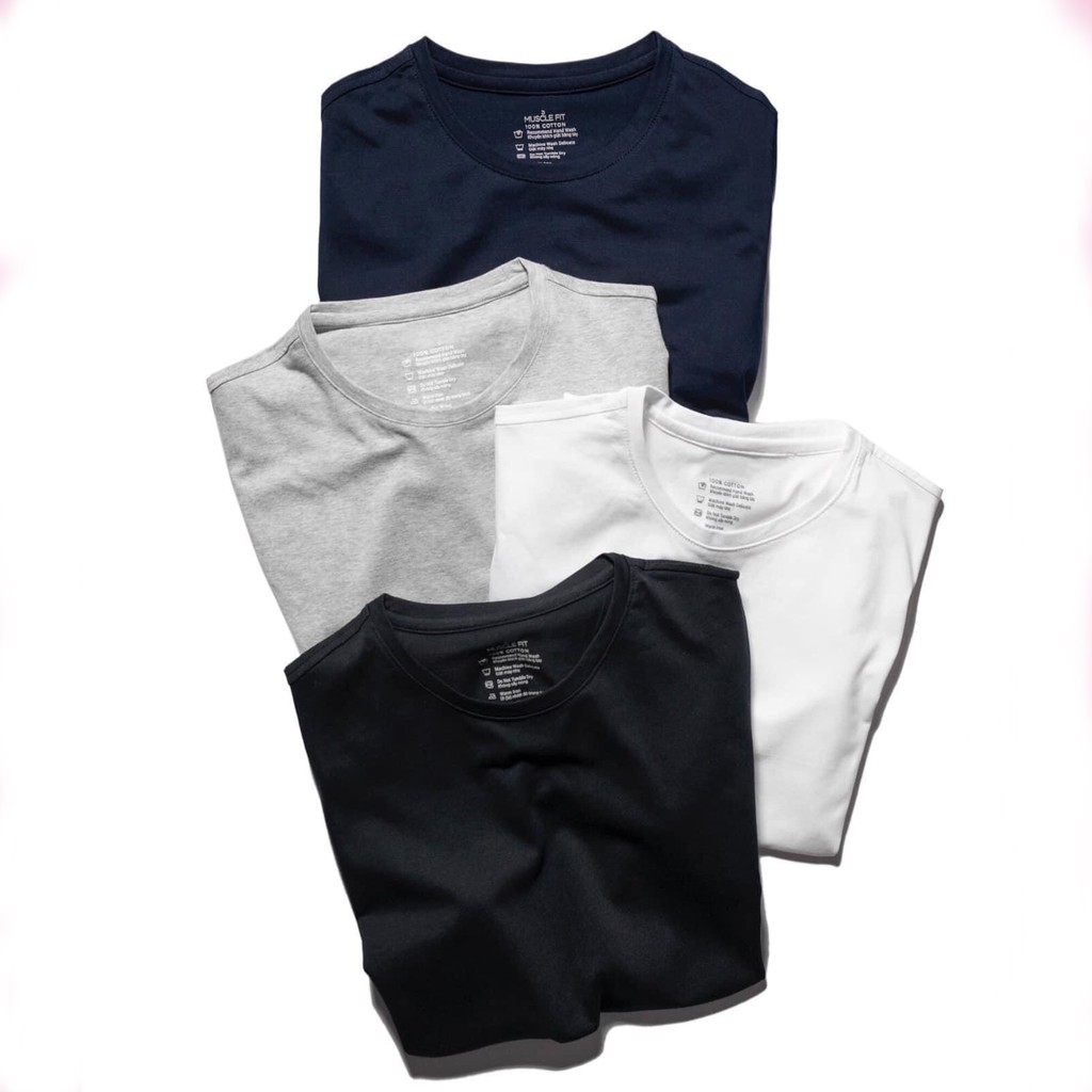 - Áo Thun Nam CỔ TRÒN Cao Cấp  Tay Ngắn, chất cotton bề mặt vải mềm Mịn cực đẹp