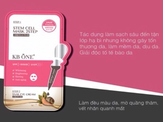 🐌🐌 Mặt Nạ Dưỡng Chất Ốc Sên Stem Cell Mask 2Step