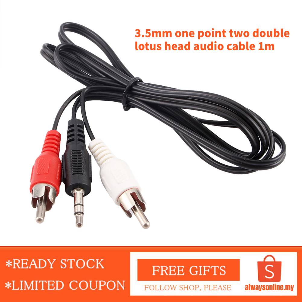 Giắc Cắm Âm Thanh 3.5Mm Sang 2 RCA