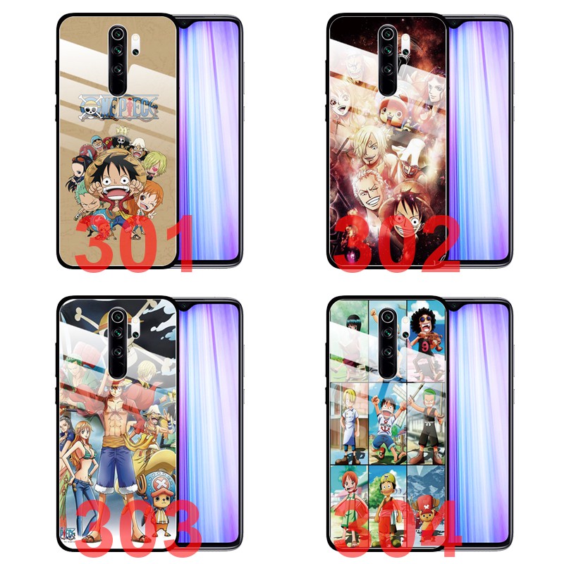 Ốp Lưng Kính Cường Lực Chống Trầy In Hình One Piece Cho Xiaomi Redmi Note 9 Pro Redmi 9a 7 Redmi Note 9s 8a 7a