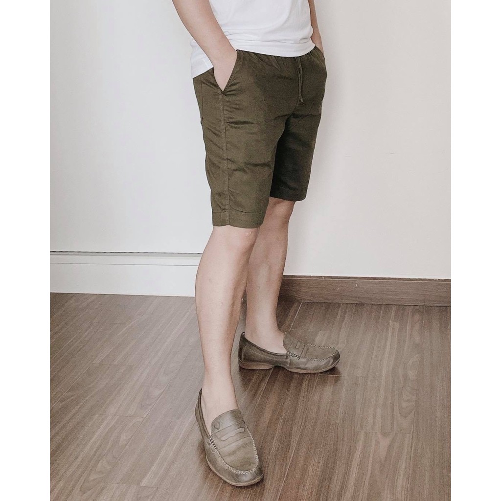 (XANH LÍNH) Quần short kaki nam AGE2X