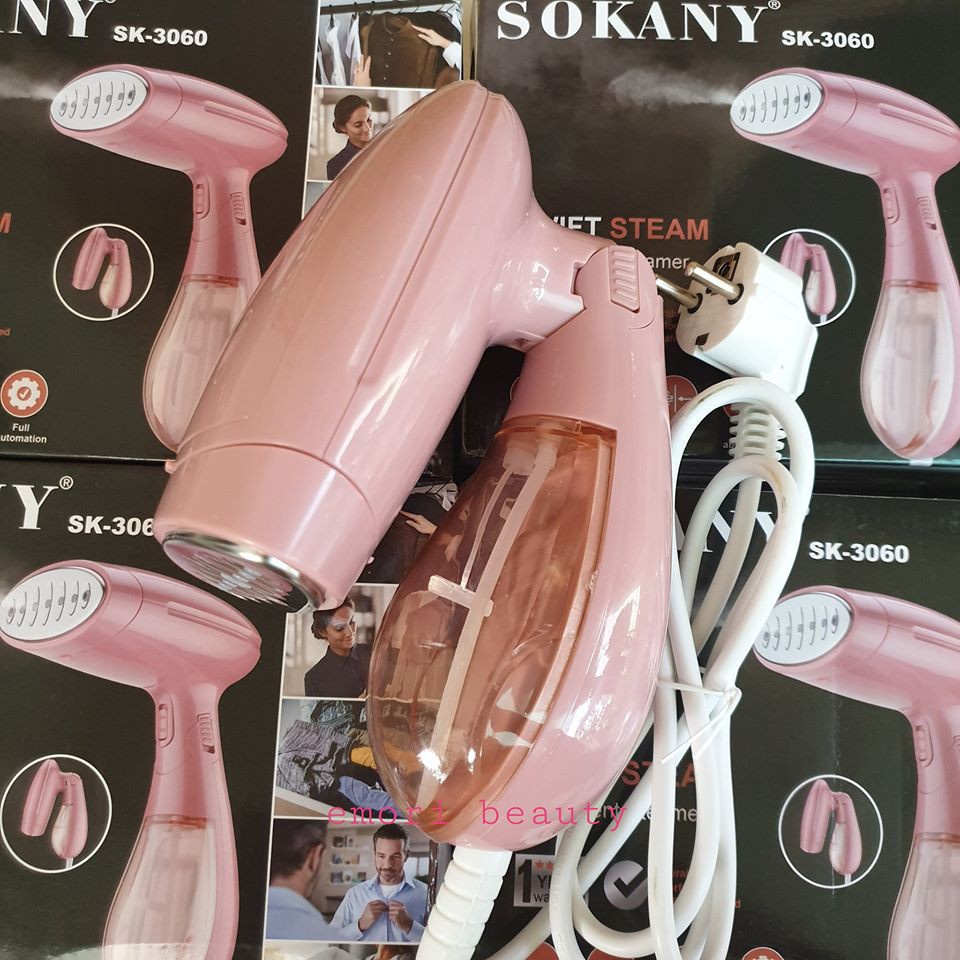 Bàn Là Hơi Nước Cầm Tay SoKaNy SK3060 Công Suất 1500W, Bàn Ủi Hơi Nước Cầm Tay Mini Mẫu Mới 2022