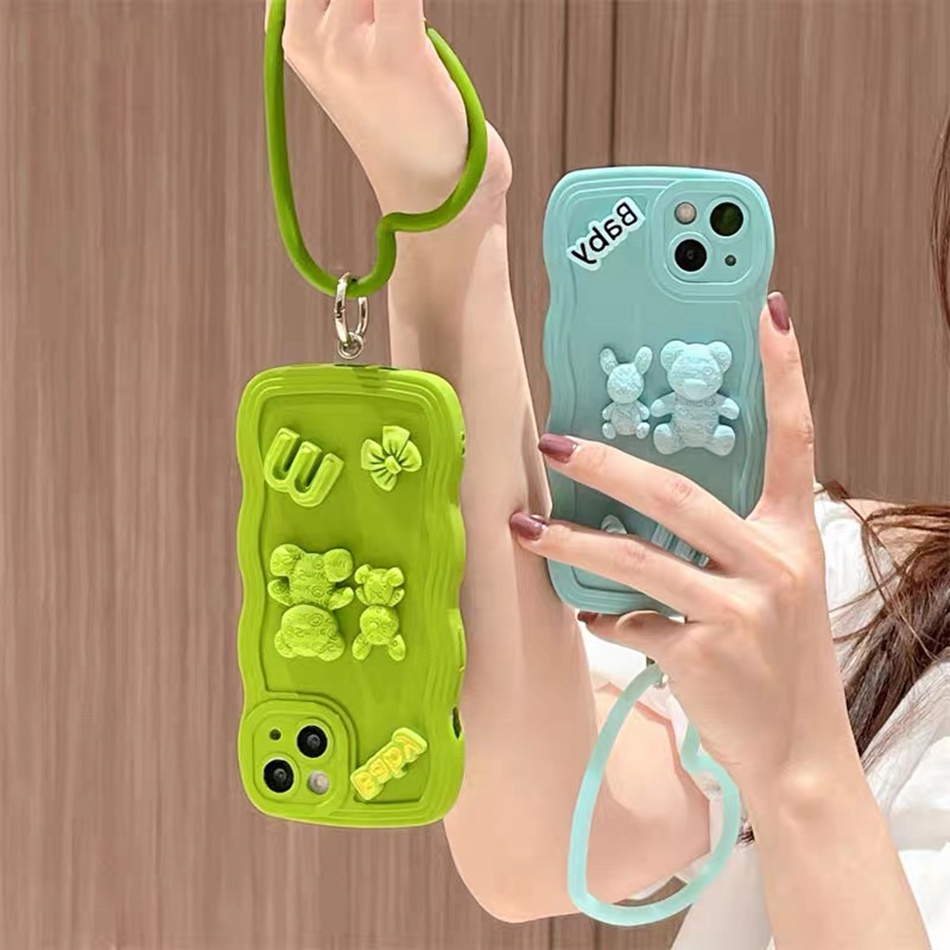 Ốp Điện Thoại Silicon Dẻo Hình Gấu 3D iPhone 14 13 11 12 Pro MAX Mini 6 6s 7 8 Plus 7plus 8plus 6plus 7 + 8 + X XR XS MAX 11Pro