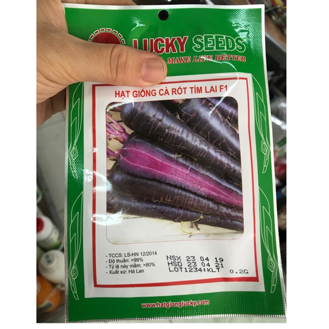 Hạt giống cà rốt tím- gói 0,2 gam