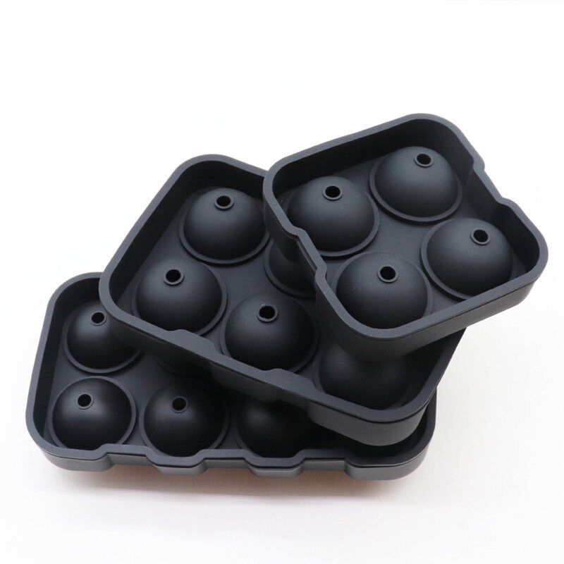 ONLY HOUSE Khay Làm Đá Viên Hình Tròn Bằng Silicone 4 / 6 / 8