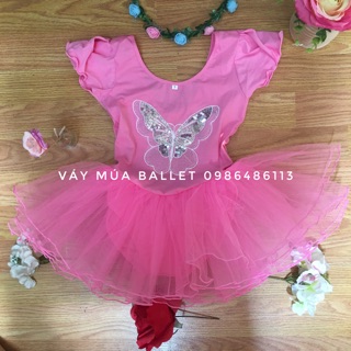 Váy múa ballet bướm tay búp sen