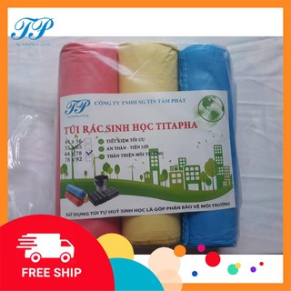Combo 13 cuộn túi đựng rác Titapha màu đen hoặc 3 màu