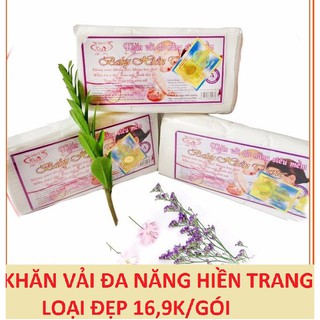 KHĂN VẢI KHÔ ĐA NĂNG HIỀN TRANG SIÊU MỀM LOẠI CHUẨN ĐẸP - KHĂN GIẤY KHÔ ĐA NĂNG VẢI MỀM  hy
