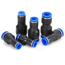 Khớp nối nhanh dây hơi khí nén dạng thẳng,chữ T,chữ thập-Nhựa PE cao cấp-Size 6-8-10-12