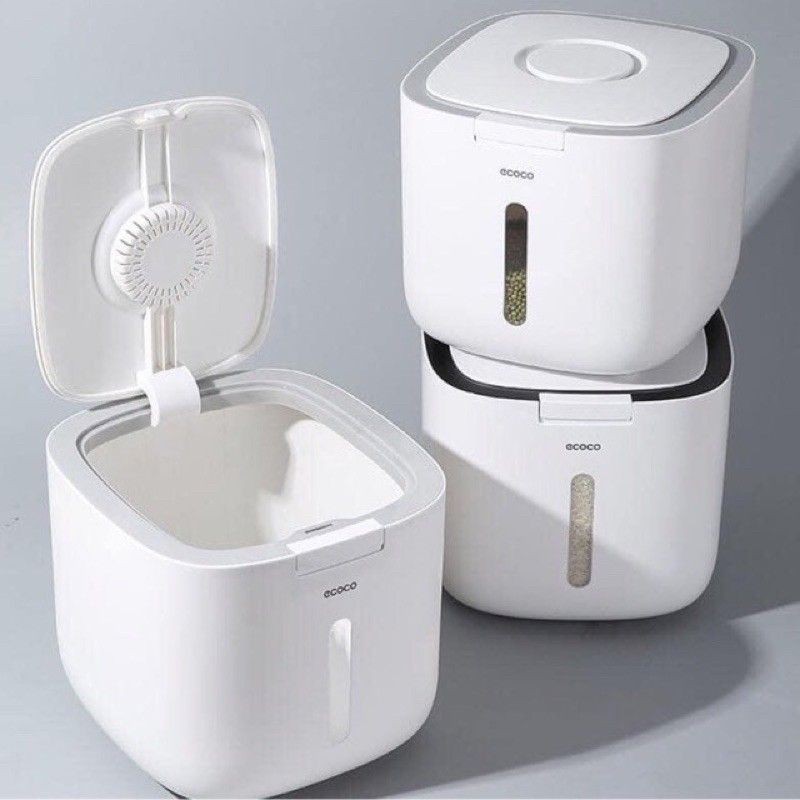Thùng đựng gạo, đựng đồ khô 10kg thông minh ECOCO 2005