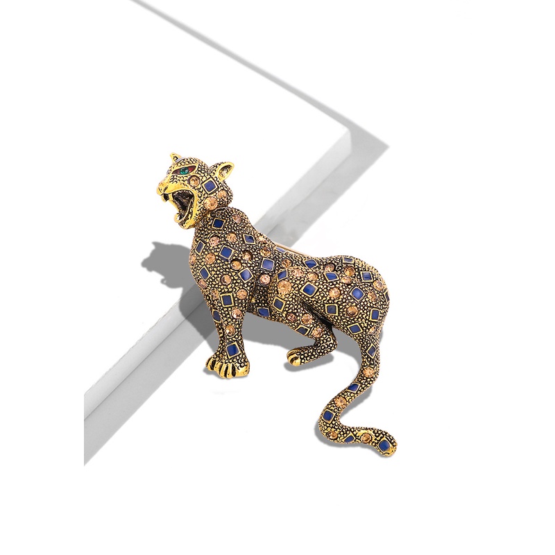 Ghim Cài Áo Họa Tiết Da Báo Leo Núi Lớn Sang Trọng Thời Trang Mùa Đông Cho Nam Và Nữ
