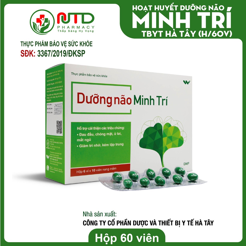 Dưỡng não Minh Trí - Cao Bạch Quả - Hỗ trợ tăng cường trí não