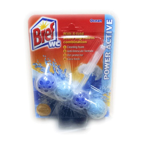 Viên Khử Mùi Toilet Bref WC BLUE ACTIVE+ EUCALYPTUS  50g - hàng Đức