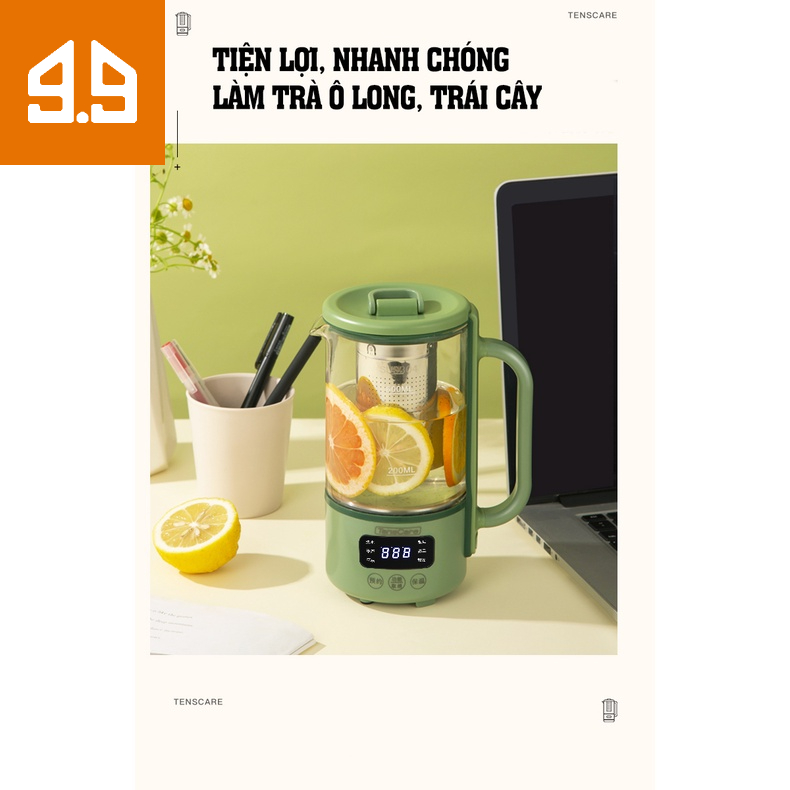 Ấm đun nước, nồi văn phòng mini đa năng đun nước pha trà hầm chè chưng yến GD_AM006