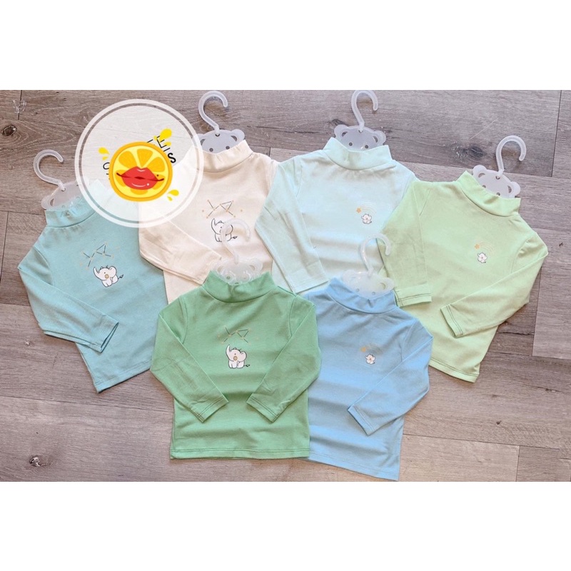 [CHÍNH HÃNG] Áo cổ lọ giữ nhiệt trẻ em cotton Chaang (Sz 9m-5y)