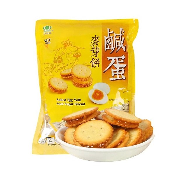 Bánh Quy Trứng Muối Dẻo Đài Loan Gói 180gr