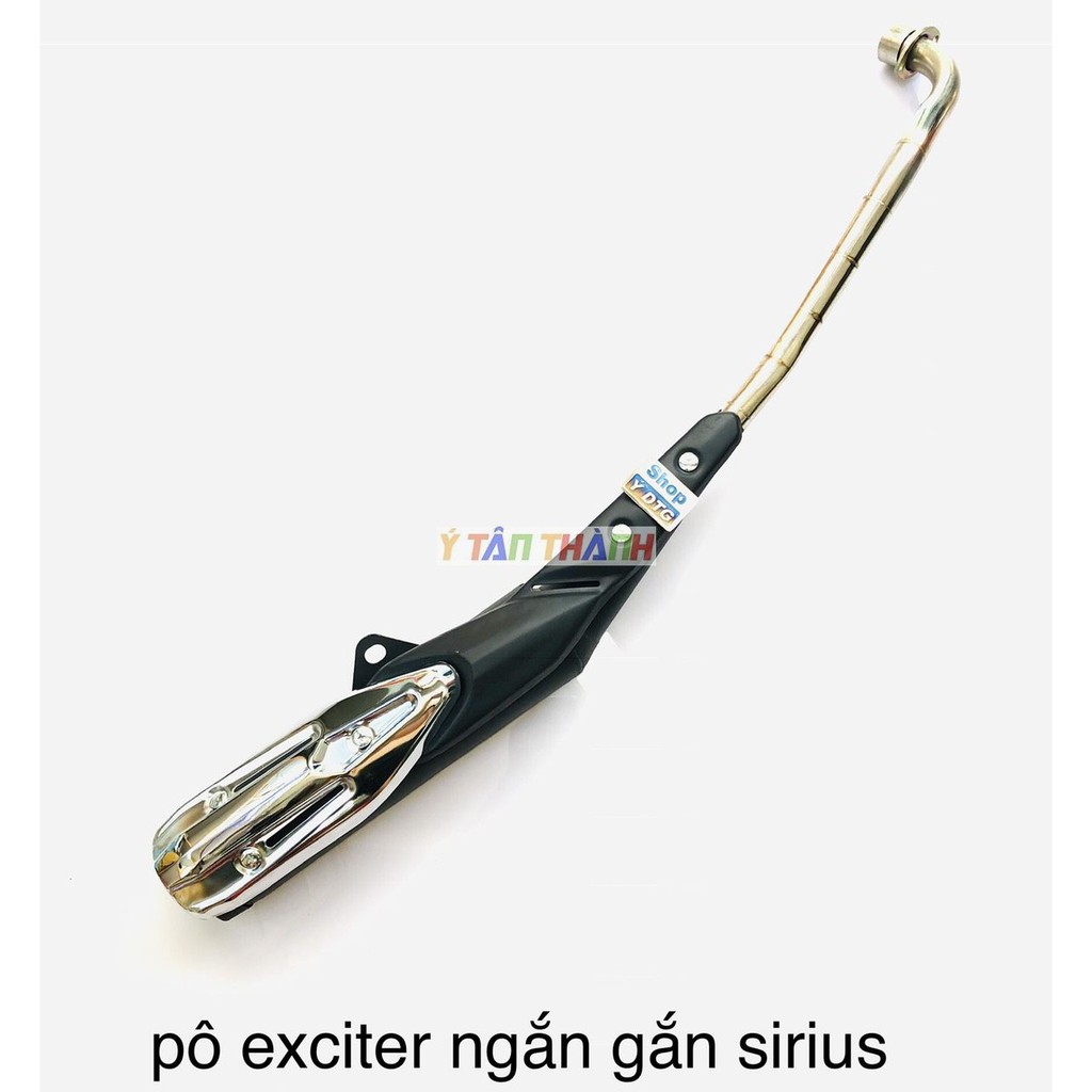 Pô Exciter Ngắn Gắn Sirius Nổ êm