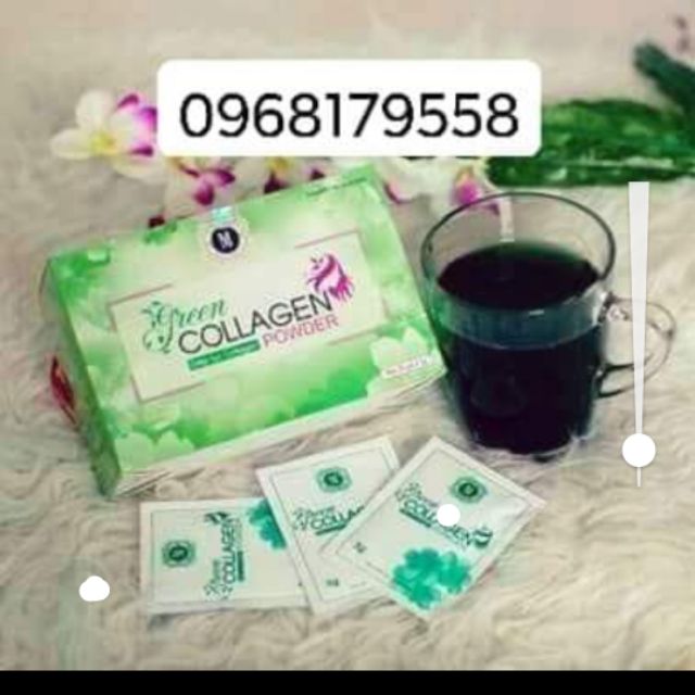 Diệp lục collagen_đẹp da, mờ nám, tàn nhang - Hộp 30 gói