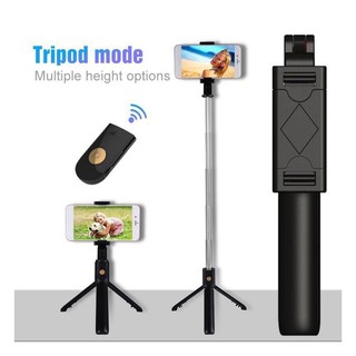 Gậy Chụp Ảnh Selfie Bluetooth k7, Cây Tự Chụp hình 3 Chân Tripod Có Remote Kéo Dài 65cm 💕 Freeship