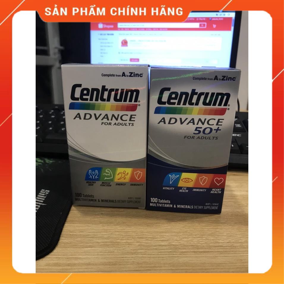 Vitamin tổng hợp cho người trên 50 tuổi - Centrum Advance 50+ #duynam