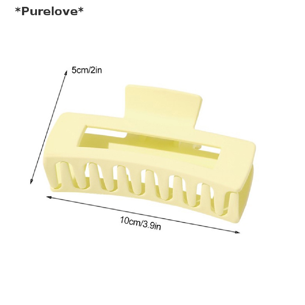 Kẹp Tóc Càng Cua Bằng Nhựa Nhiều Màu Sắc Cỡ Lớn Thời Trang Cho Nữ