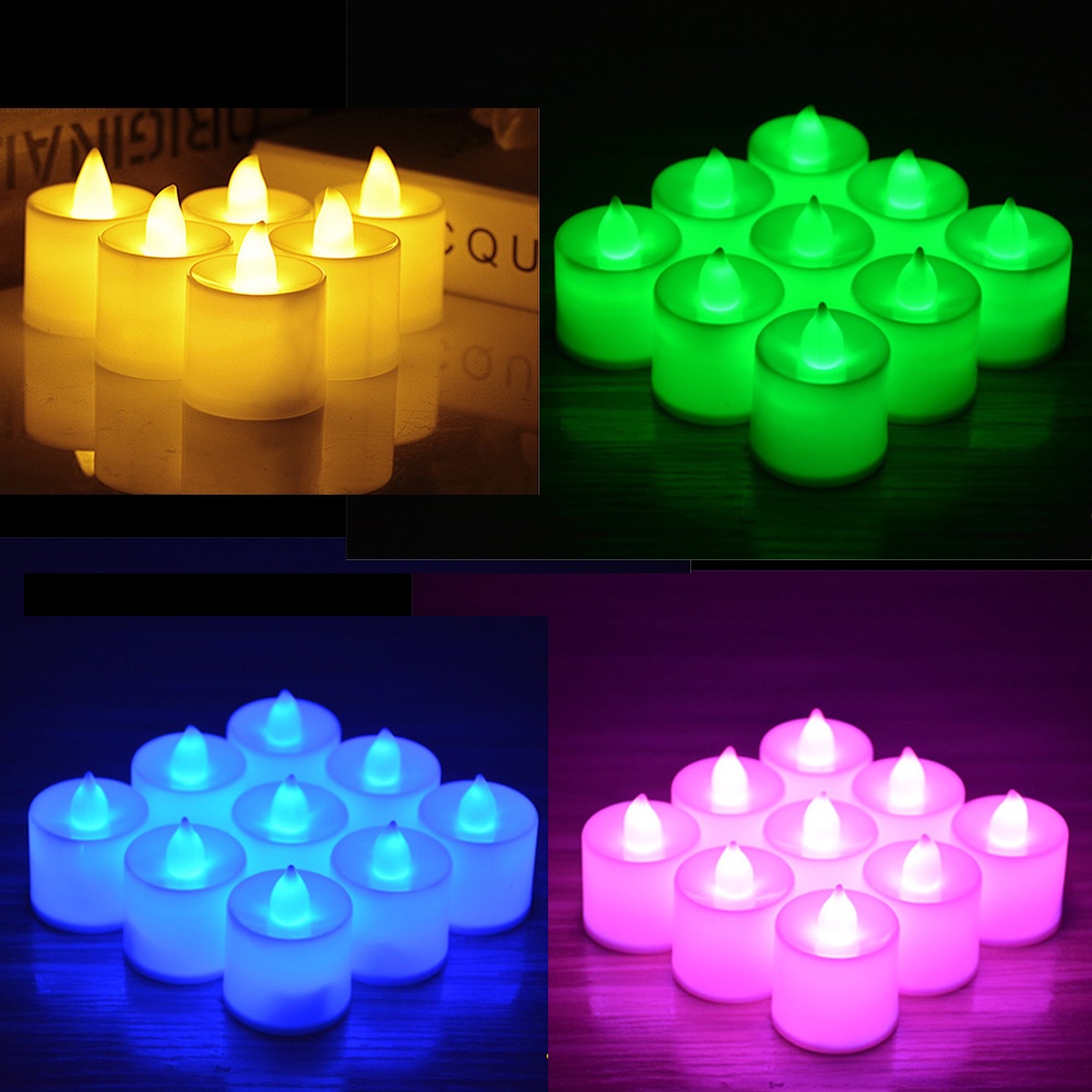 1 Đèn LED Nến Chạy Bằng Pin Dùng Trang Trí Lễ Tình Nhân/Giáng Sinh/Tiệc Cưới Lãng Mạn