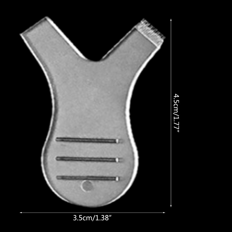 Set 5 Lược Chải Lông Mi Mini Hình Chữ Y Bằng Nhựa Trong Suốt