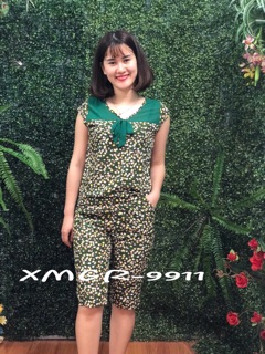 Bộ lụa giấy siêu nhẹ siêu mát phối von xinh xắn (45-63kg)