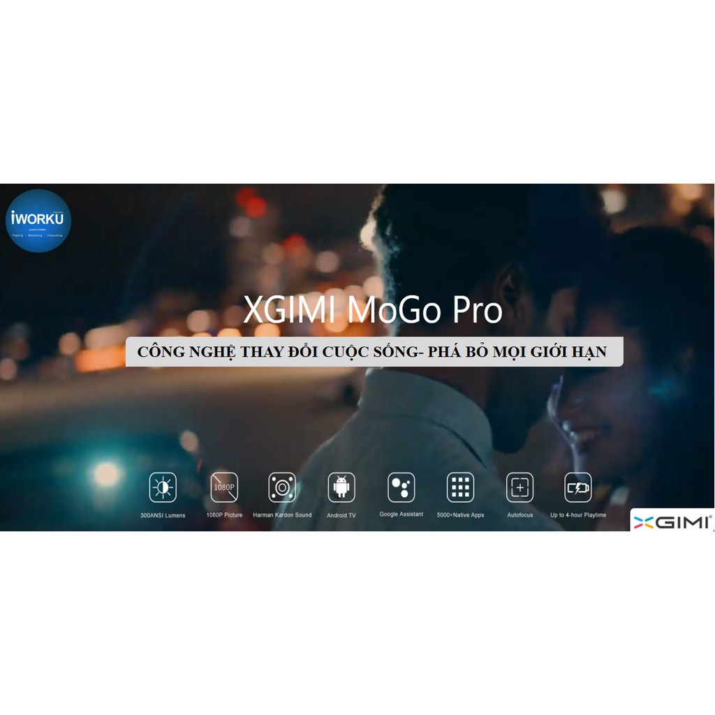Máy chiếu mini XGIMI MoGo Pro  - hàng nhập khẩu chính hãng