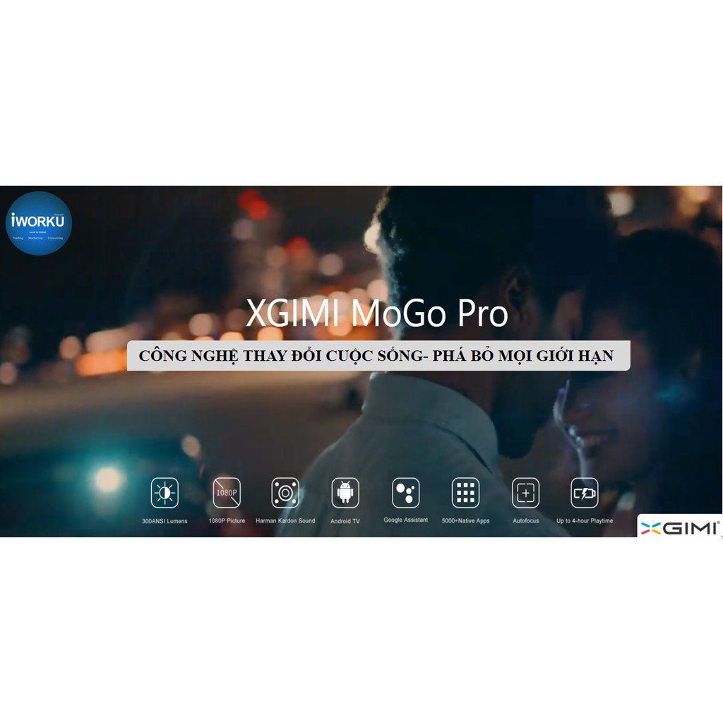 Máy chiếu mini XGIMI MoGo Pro ( bản quốc tế) - hàng nhập khẩu chính hãng XGIMI
