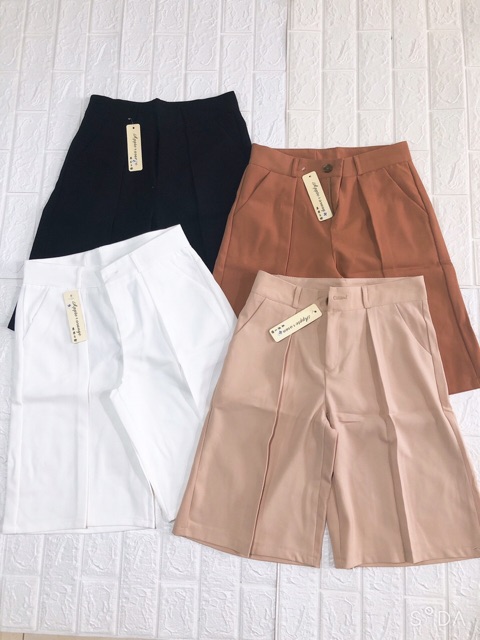 Quần Ống rộng lửng 1 ly chất tuyết mưa. | BigBuy360 - bigbuy360.vn