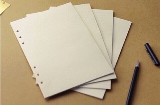 Giấy refill Basic Dot / Grid / Line / Blank cho sổ planner, sổ còng