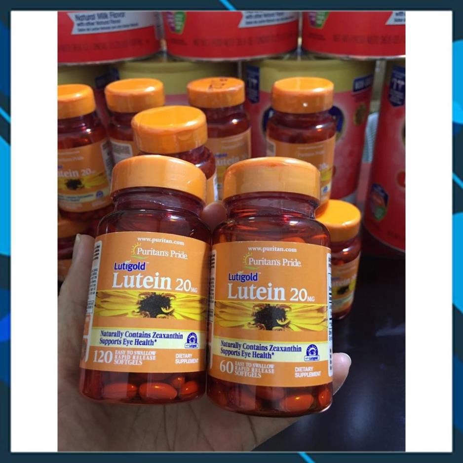 Viên uống bổ mắt, giảm nhức mỏi mắt, tăng cường thị lực Luitigold Lutein 20mg 60 viên, 120 viên Puritan's Pride