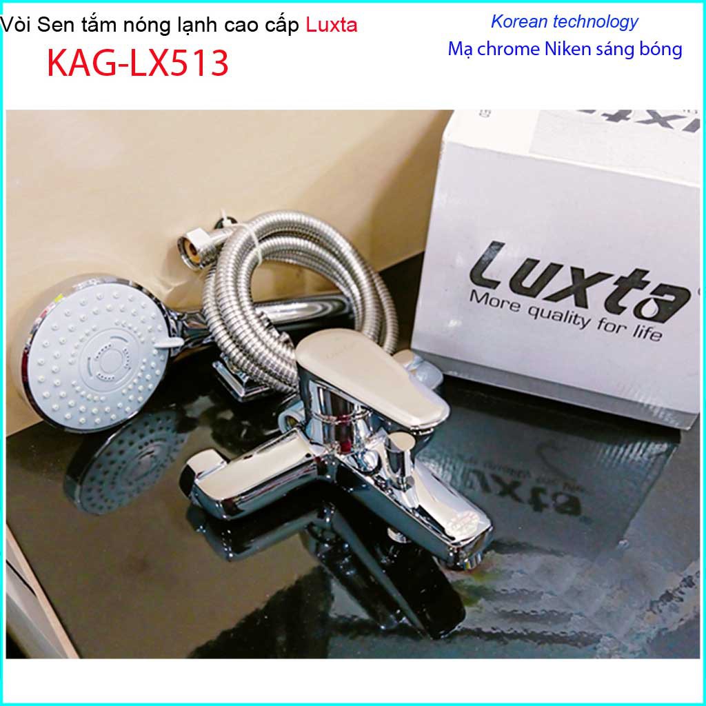 Vòi sen tắm nóng lạnh Luxta KAG-LX513 Best sales, trọn bộ vòi sen nóng lạnh thân to nước mạnh sử dụng tốt