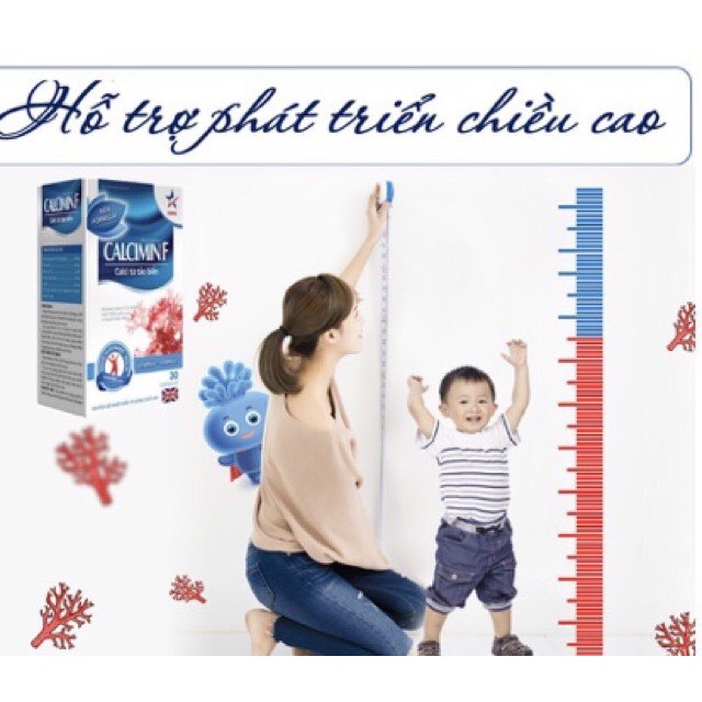 Calcimin F lọ 30 viên Calci hữu cơ từ tảo biển đỏ