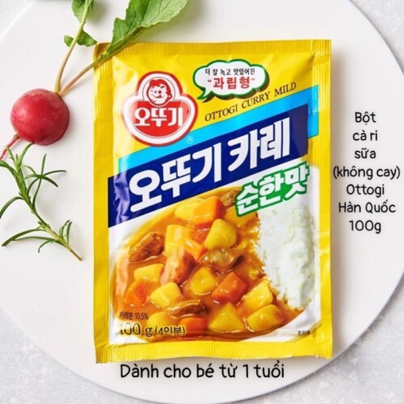 Bột cà ri không cay Ottogi Hàn Quốc 100g